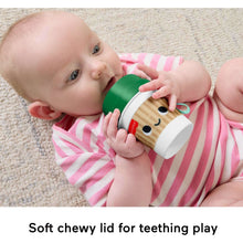 Fisher-Price Mini Me Moments Coffee Cup Teether Baby Rattle Toy for Newborn Sensory Play