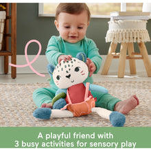 Fisher-Price Planet Friends Spotting Fun Snow Leopard Baby Sensory Toy for Newborns and Infant