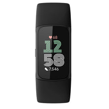 Fitbit_Charge_6_Small_Fitness_Watch_Black_Aluminum_Case_with_Obsidian_Frost_White_Bands_7 - USA Mega Market