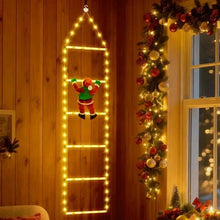 Fohil-Christmas-Lights-Novelty-LED-Ladder-Lights-Climbing-Santa-Christmas-Decora - USA Mega Market