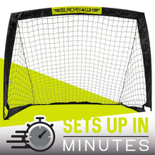 Franklin Sports Blackhawk Soccer Goal - Pop up - Foldable - 4' x 3' Mini Soccer Net - Black