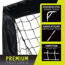 Franklin Sports Blackhawk Soccer Goal - Pop up - Foldable - 4' x 3' Mini Soccer Net - Black