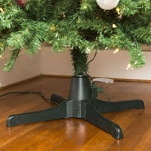 Fraser Hill Farm Green Plastic 360 Degree Rotating Artificial Christmas Tree Stands, for Trees up to 7.5' Tall and up to 26" in Diameter