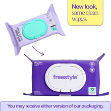 Freestyle Soft Baby Wipes for Sensitive Skin, Unscented, 9 Flip-Top Packs, 648 Total Count