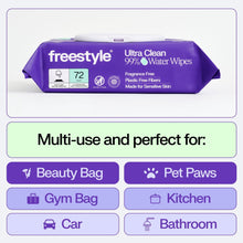 Freestyle Soft Baby Wipes for Sensitive Skin, Unscented, 9 Flip-Top Packs, 648 Total Count
