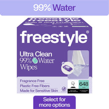 Freestyle Soft Baby Wipes for Sensitive Skin, Unscented, 9 Flip-Top Packs, 648 Total Count