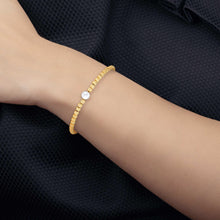 Freshwater Cultured 7.5-8mm Pearl Bracelet With 14kt Yellow Gold Clasp