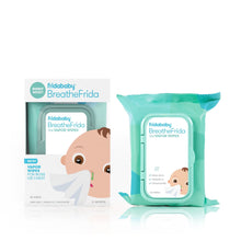 Frida Baby Breathe Frida Vapor Rub Wipes for Kids Decongestant Relief, Cold Medicine with Aloe, 30 Ct