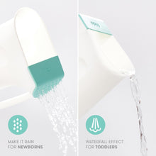 Frida Baby Control The Flow Polypropylene ABS Rinser, Bath Time Rinse Cup with Easy Grip Handle and Removable Rain Shower, White