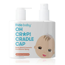 Frida Baby FlakeFixer Cradle Cap Set with Softening Scalp Scrub Shampoo Treatment and Hydrating Conditioner Spray, 2 Piece