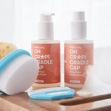 Frida Baby FlakeFixer Cradle Cap Set with Softening Scalp Scrub Shampoo Treatment and Hydrating Conditioner Spray, 2 Piece