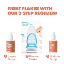 Frida Baby FlakeFixer Cradle Cap Set with Softening Scalp Scrub Shampoo Treatment and Hydrating Conditioner Spray, 2 Piece