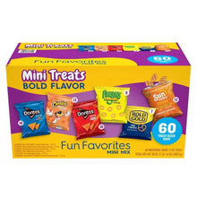 Frito Lay Mini Treats Bold Flavor Mix, Variety Pack, 0.5 oz, 60-count
