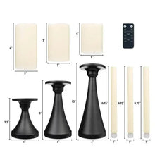 FusionTapers_Pillars_HoldersandRemote_9-pieceSet1 - USA Mega Market