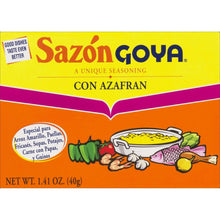 GOYA Sazon with Azafran Seasoning Mix, 8 Packets, 1.41 oz Box
