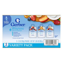 Gerber Fruit & Yogurt, Toddler Food Variety Pack, 3.5 oz Pouches (9 Pack)