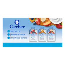 Gerber Fruit & Yogurt, Toddler Food Variety Pack, 3.5 oz Pouches (9 Pack)