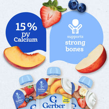 Gerber Fruit & Yogurt, Toddler Food Variety Pack, 3.5 oz Pouches (9 Pack)