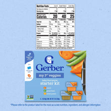 Gerber My 1st Veggies Starter Kit, Baby Food Puree, 2 oz Tubs, Variety (6 Pack)
