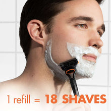 Gillette Fusion5 Razor Men 5 Blade Manual Razor ,1 Handle and 2 Blade Refills ,Black