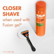 Gillette Fusion5 Razor Men 5 Blade Manual Razor ,1 Handle and 2 Blade Refills ,Black