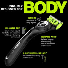 GilletteLabs Body + Intimate Razor For Men, 5ct