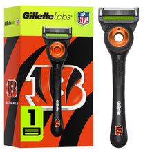Gillette Labs Official Bengals Licensed Razor for Men, 1 Handle, 1 Blade Refill