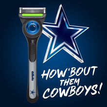 Gillette Labs Official Cowboys Licensed Razor for Men, 1 Handle, 1 Blade Refill