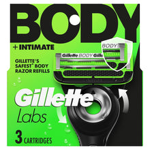 Gillette Labs Razor Blade Refills for Body & Intimate, 3 Count