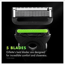 Gillette Labs Salute to Service 5-Blade Manual Razor Bundle with 12 Blade Cartridge Refills, Green Camo (Walmart Exclusive)