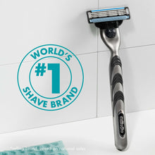 Gillette Mach3 Manual Razor, 1 Handle and 6 Blade Refills, Silver