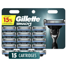 Gillette Mach3 Manual Razor Bundle with 17 Blade Cartridge Refills