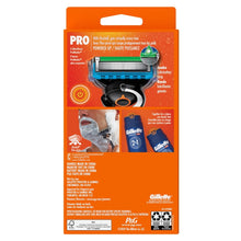 Gillette Pro Glide Power Men's Razor Handle + 1 Blade Refill, Blue