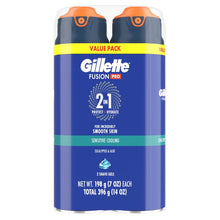 Gillette Pro Shaving Gel for Men, Fragrance Free, Twin Pack, 14 oz
