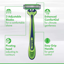 Gillette Sensor3 Sensitive Men's Disposable Razor, 7 Razors