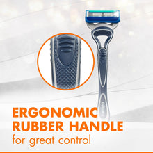 Gillette Sensor5 Men's Disposable Manual Razor, 2 Count, Silver and Blue