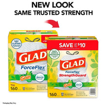 Glad ForceFlex 13-Gallon Kitchen Trash Bags, Gain Original Scent + Febreze, 160 ct.