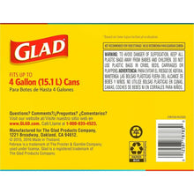 Glad Small Twist-Tie White Trash Bags, Fresh Clean Scent with Febreze Freshness, 4 gal., 156 ct.