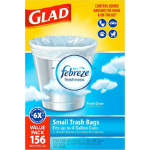 Glad-Small-Twist-Tie-White-Trash-Bags-Fresh-Clean-Scent-with-Febreze-Freshness-4-gal-156-ct-2-_5 - USA Mega Market