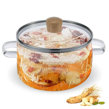 Glass-Cooking-Pot-Lid-1-6L-54oz-Heat-Resistant-Glass-Saucepan-Double-Handles-Non-Stick-Borosilic_4177_1 - USA Mega Market