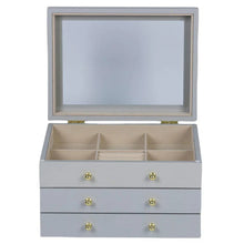 Glass Lift Top Jewelry Box