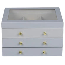 Glass Lift Top Jewelry Box