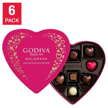 GodivaGoldmarkAssortedValentine_sDayHeartGiftTin_9Piece_6Pack - USA Mega Market
