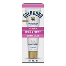 Gold Bond Age Renew Neck & Chest Firming Cream, 2 Oz, Hydrates, Renews, and Visibly Improves Firmness, Texture & Elasticity of Aging Skin, Non-Greasy, Dermatologist-Tested, Hypoallergenic, Unscented
