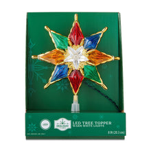 Gold-Trim Star LED Christmas Tree Topper, 8", by Holiday Time