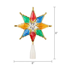 Gold-Trim Star LED Christmas Tree Topper, 8", by Holiday Time