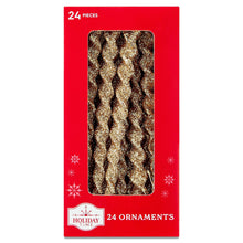 GoldGlitterIcicleChristmasOrnaments-5-3-24Count-byHolidayTime-_1 - USA Mega Market