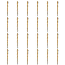 Gold Glitter Icicle Christmas Ornaments, 5.3", 24 Count, by Holiday Time