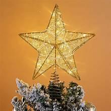 GoldStarLEDChristmasTreeTopper_10.75_byHolidayTime2 - USA Mega Market