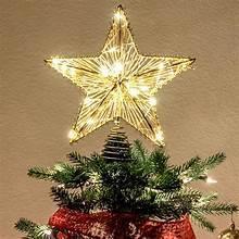 GoldStarLEDChristmasTreeTopper_15_byHolidayTime2 - USA Mega Market